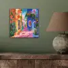 Geel - Blauw - Oranje - Huis aluminium wit klein -sfeer2