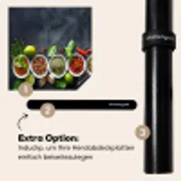 Kruiden - Specerijen - Betonlook - Stilleven Inductie beschermer vinyl 3mm middel -zzzzzzz-induclip_DE