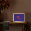 Blauw - Rood - Yes fun - 3D Light Box met kabel (Tafellamp) klein -sfeer4