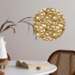 Abstract - Modern - Goud Wandcirkel behangsticker klein 186 -sfeer3