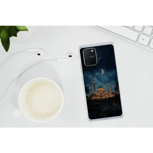 Sterrenhemel - Maan - Palmbomen - Moskee Telefoonhoesje Samsung Galaxy S10 Lite klein -oordopS10Lite