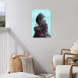 Kaketoe - Vogel - Blauw tuinposter los doek klein -sfeer8