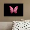 Vlinder - roze - Elegant canvas 2cm klein -sfeer3