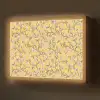 Bloemen - Motief - Geel Light Box met batterij (Wandlamp) middel 907 -z3d_website