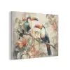 Toekan - Vogels - Bloemen - Tak PET vilt klein -3d