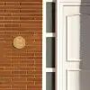 Mosterdgeel - Klassiek Naambord Rond klein -sfeer3-rond-XS