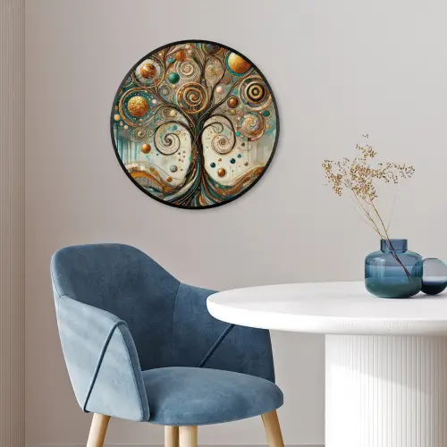 Levensboom - Boom - Abstract - Modern Fotolijst rond zonder passe partout klein -sfeer2