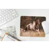 Paard - Bruin - Gras muismat rubber klein -witbureau