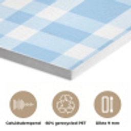 Ruit - Patroon - Blauw PET vilt klein 837 -closeup_NL