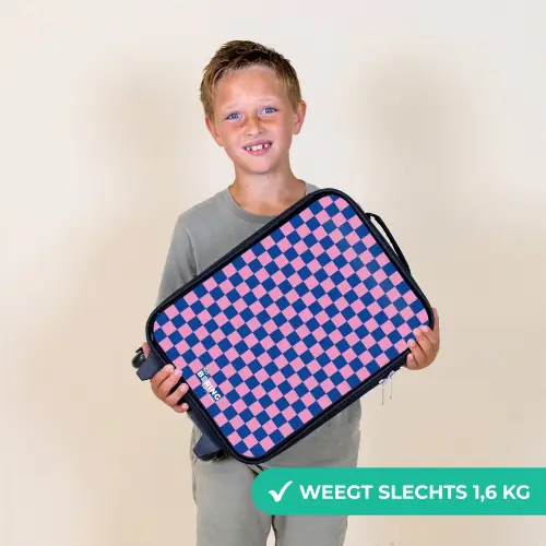 Blokjes - Blauw - Roze Kinderkoffer - Zwart klein -sfeer4_NL