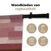 Illustratie - Bloemen - Vlakken - Abstract Wandkleed katoen klein -sfeer2