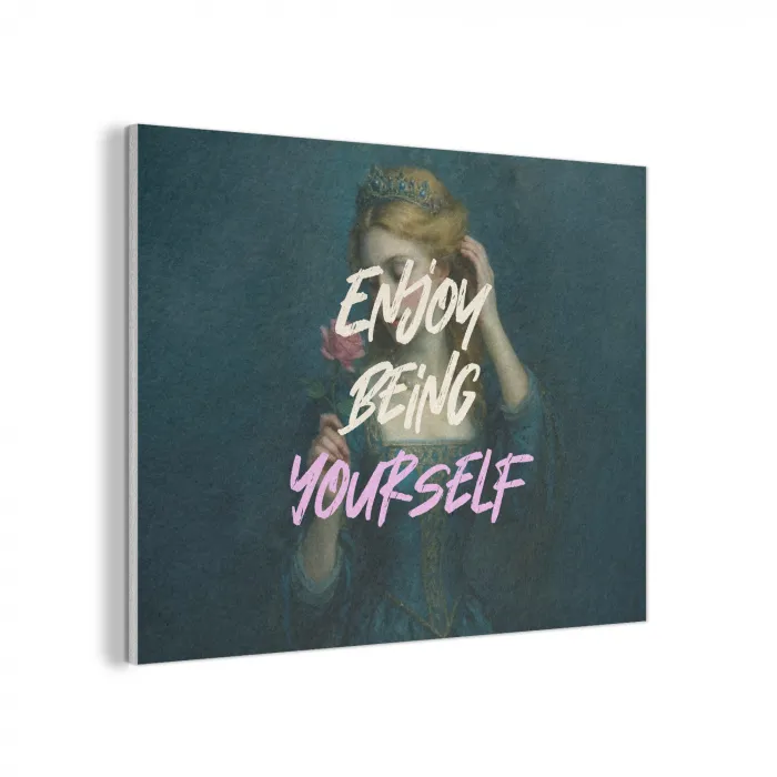 Vrouw - Roos - Quote PET vilt klein -3d