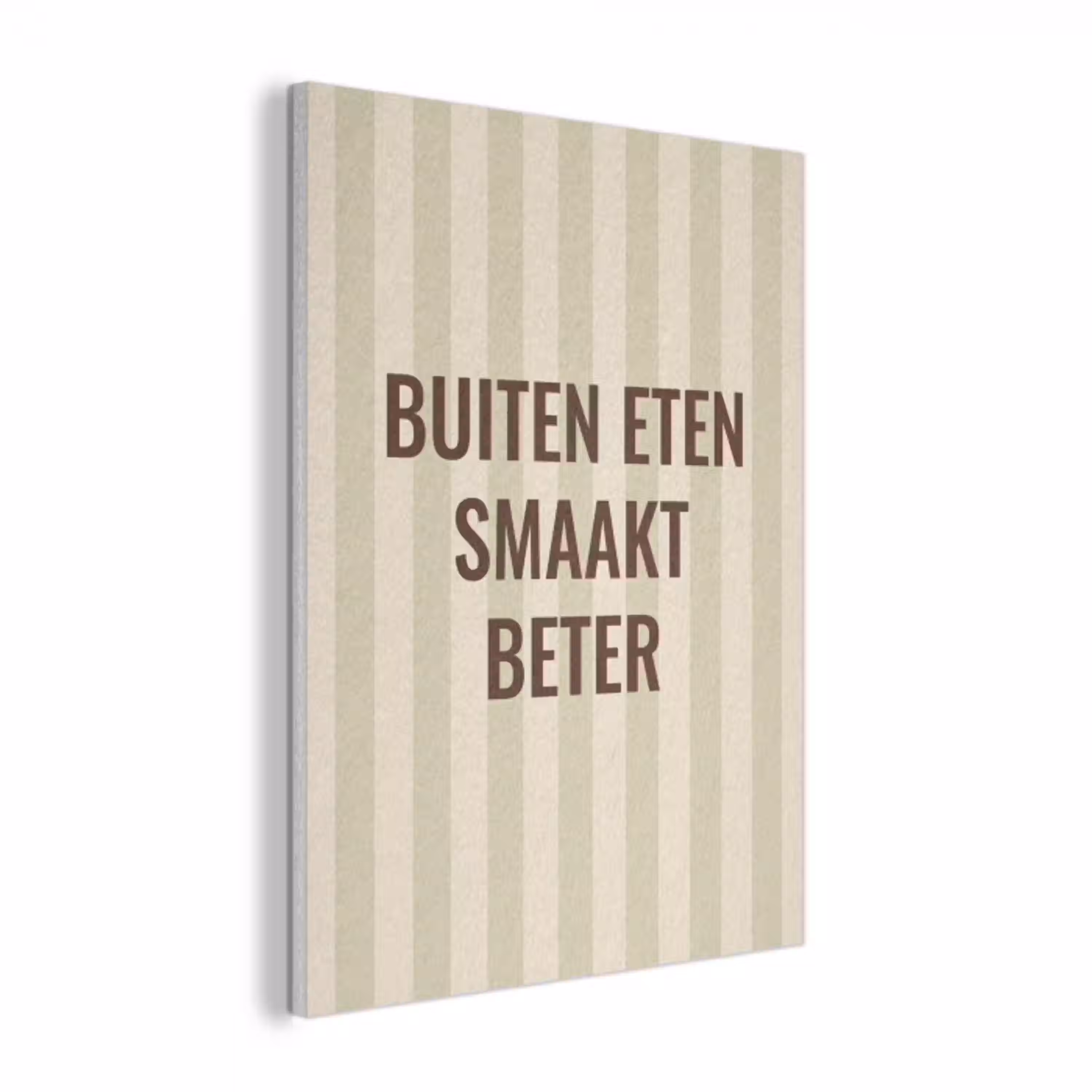 Buiten - Quote - Strepen - Zomer PET vilt klein -3d