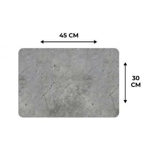 Patronen - Beton - Oud Placemat vinyl groot 368 -specs