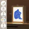 Lichaam - Abstract - Blauw Light Box met kabel (Tafellamp) klein -USP_NL