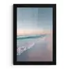 Kustlijn - Pastel - water fotolijst zwart zonder passe partout klein -3d