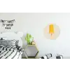 Oranje - Stokje - Waterijsje Wandcirkel aluminium klein -kinderkamer