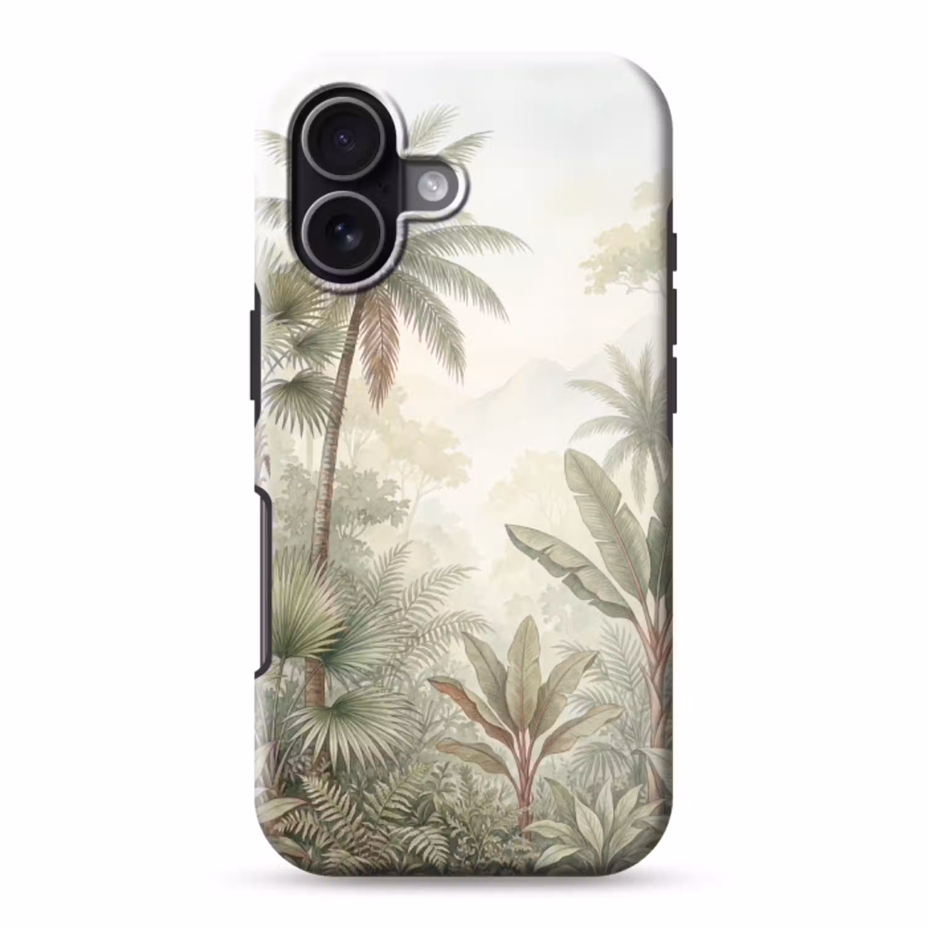 Natuur - Tropisch bos - Landschap - Aquarel - Groen Toughcase MagSafe Apple iPhone 17 klein -3d