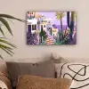 Huizen - Minimalistisch - Palmbomen - Kust canvas 2cm klein -sfeer1