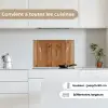 Hout - Naturel - Planken - Structuur keuken achterwand spatscherm klein -sfeer4_FR