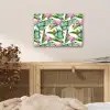 Bladeren - Flamingo - Bloemen - Jungle aluminium wit klein -sfeer3