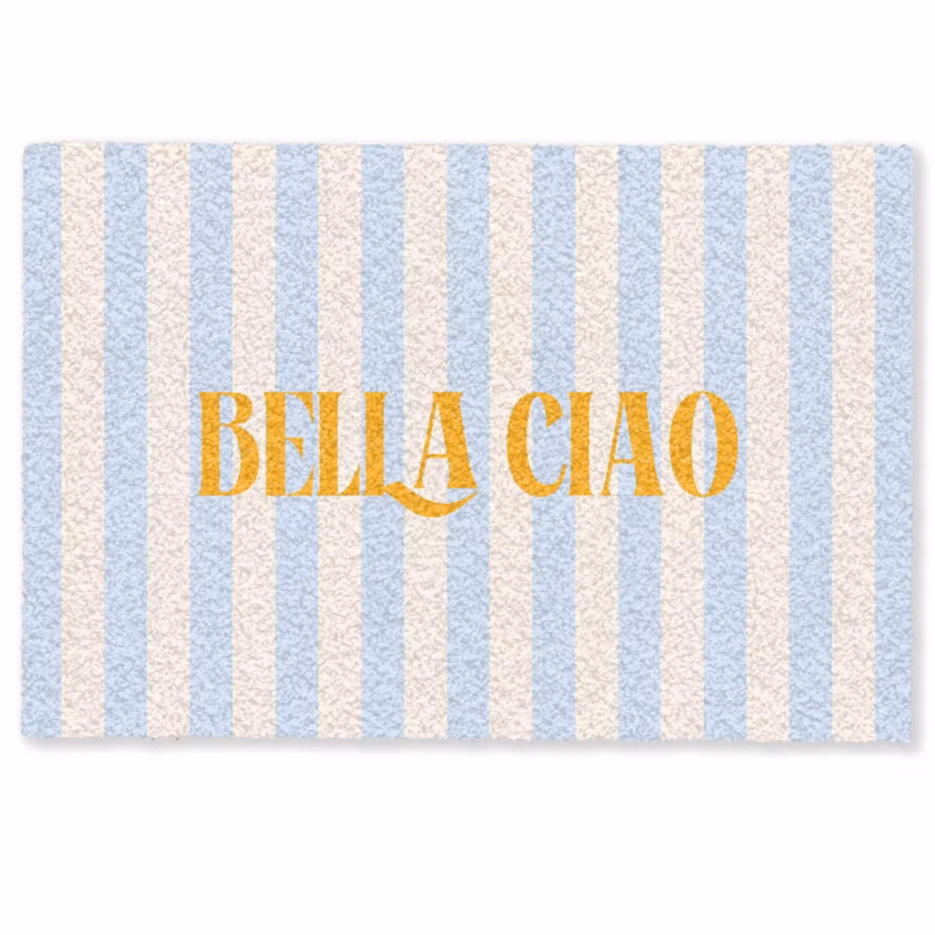 Oranje - Blauw - Strepen - Bella ciao Deurmat klein -zkaufland3d