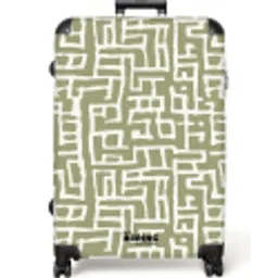Grafisch - Patroon - Groen NBS - Large koffer - Volwassenen Unisex groot -zzzzzzzzkaufland2