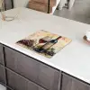 Stilleven met Wijn en Druiven Inductie beschermer vinyl 3mm middel -sfeer8