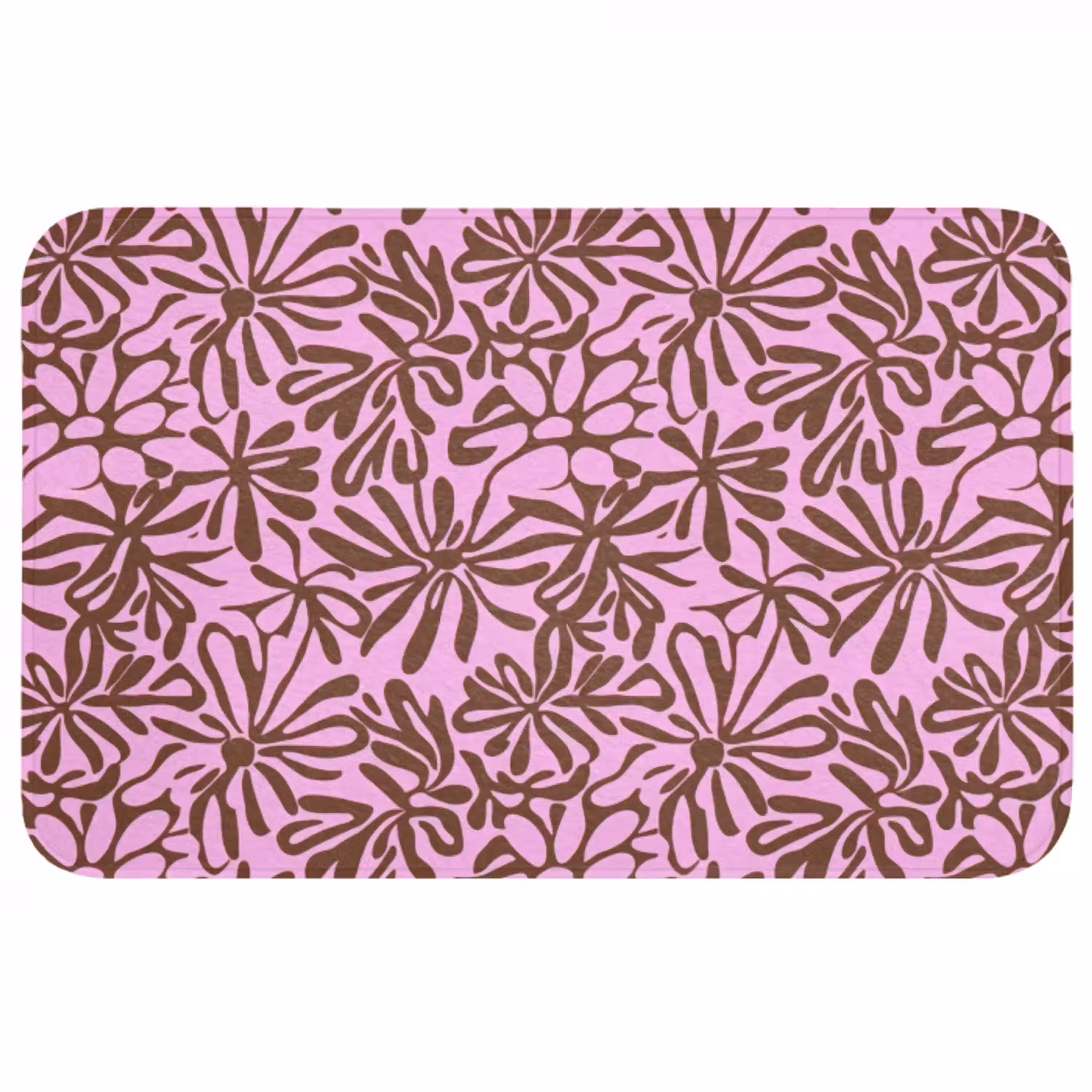 Organisch - Patroon - Roze Badmat middel 997 -3d