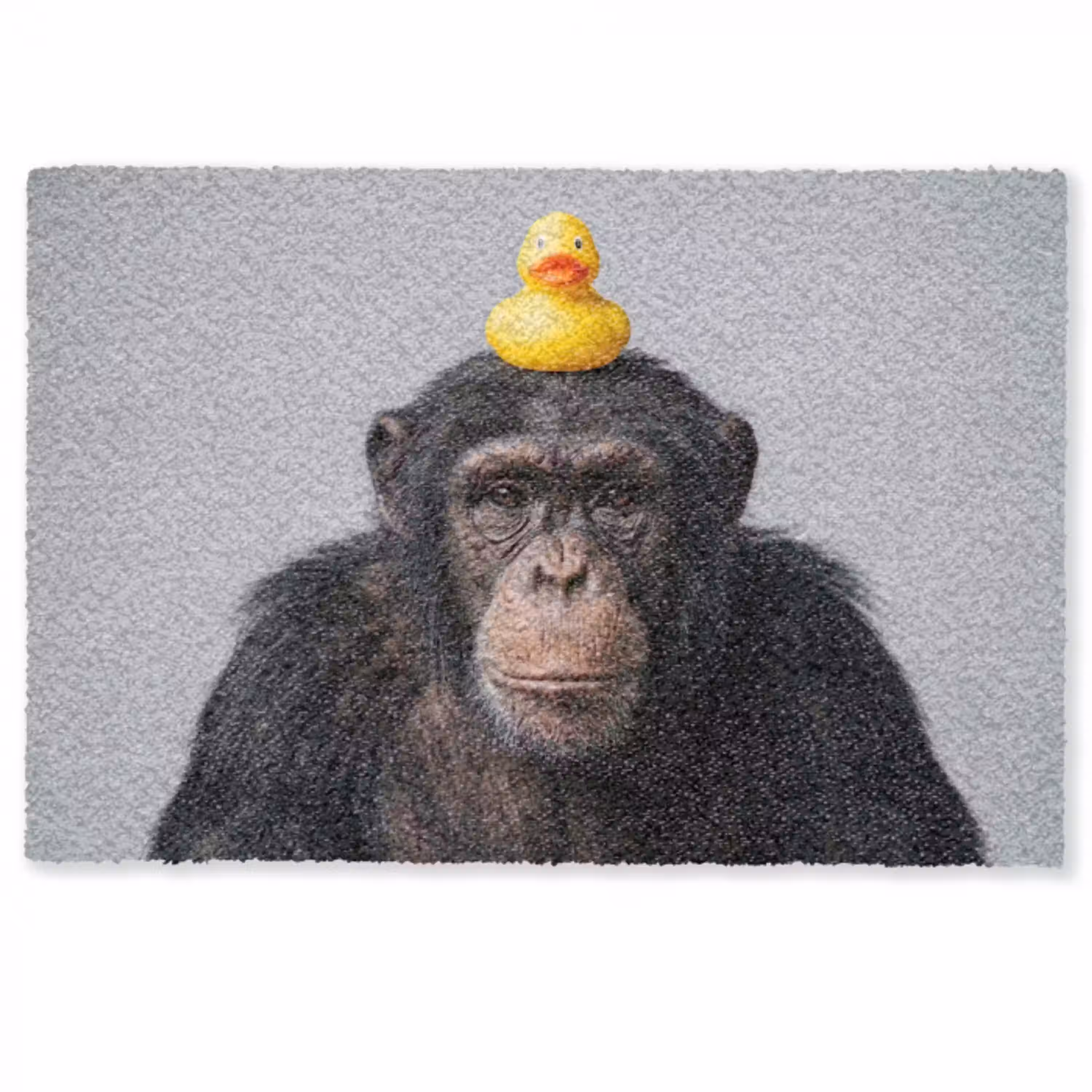 Chimpansee - Badeend - Grijs Deurmat klein -zkaufland3d