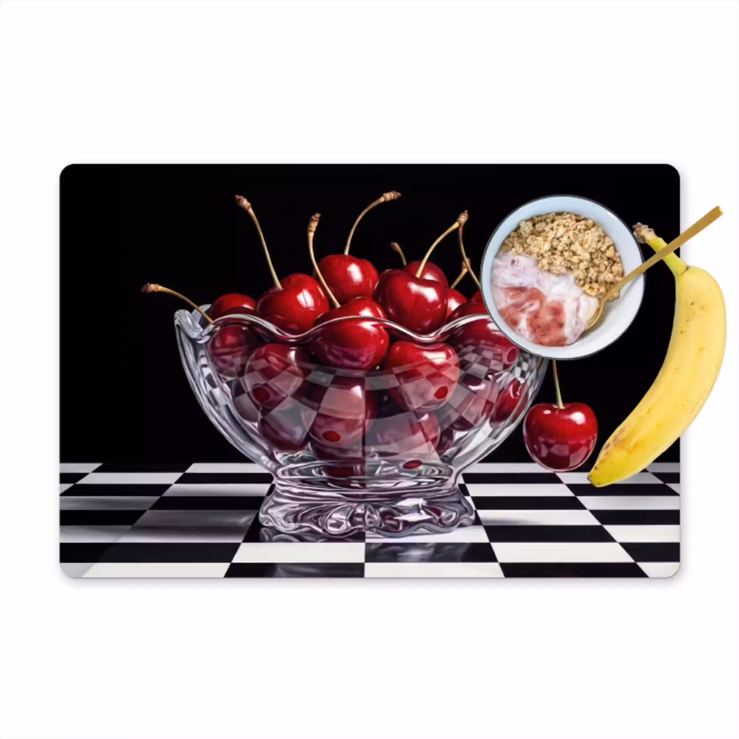 Eten - Kersen - Rood Placemat vinyl groot -zzzproduct_Kitchenyeah-website