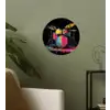 Drumstel - Kleurrijk - Verf - Levendig Wandcirkel behangsticker klein -sfeer2