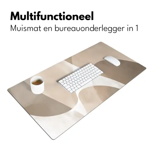 Vloeiende vlakken - Harmonieus - Golvend Muismat XXL klein -sfeer4