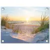 Strand - Zon - Duin - Gras - Zand - Horizon tuinposter los doek klein -3d
