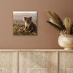 Koala - Bladeren - Ochtendlicht aluminium wit klein -sfeer4