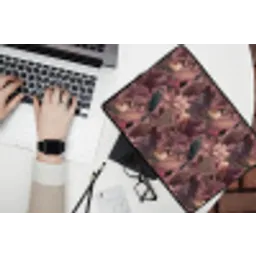 Vogels - Bladeren - Roze laptophoes neopreen klein 279 -bureau