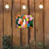 Tulpen - Kat - Kleurrijk tuinposter los doek klein -sfeer1