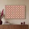 Bloemvormen - Patroon - Roze - Vintage Textielframe zwart klein -sfeer1