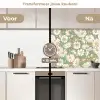 Bloem - Art nouveau - Design keuken achterwand 2 middel 871 -voor-na2_NL