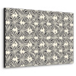 Grafisch - Patroon - Zwart Textielframe zwart klein 947 -3d