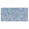 Abstract - Blauw - Bladeren Muismat XXL klein -3d_leeg