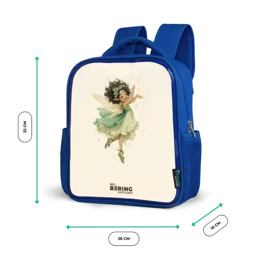 Dansende bosfee Kinderrugzak - Blauw middel -productfoto_formaten