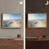 Duin - Meeuw - Strand - Zee - Zon Light Box met batterij (Wandlamp) middel -sfeer3