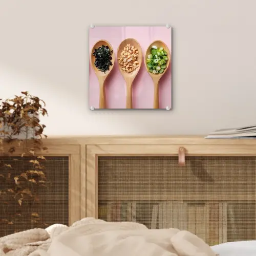 Ingrediënten - Lepels - Hout - Roze plexiglas 5mm klein -sfeer4