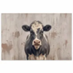 Koe - Portret - Dieren - Modern poster papier klein -3d