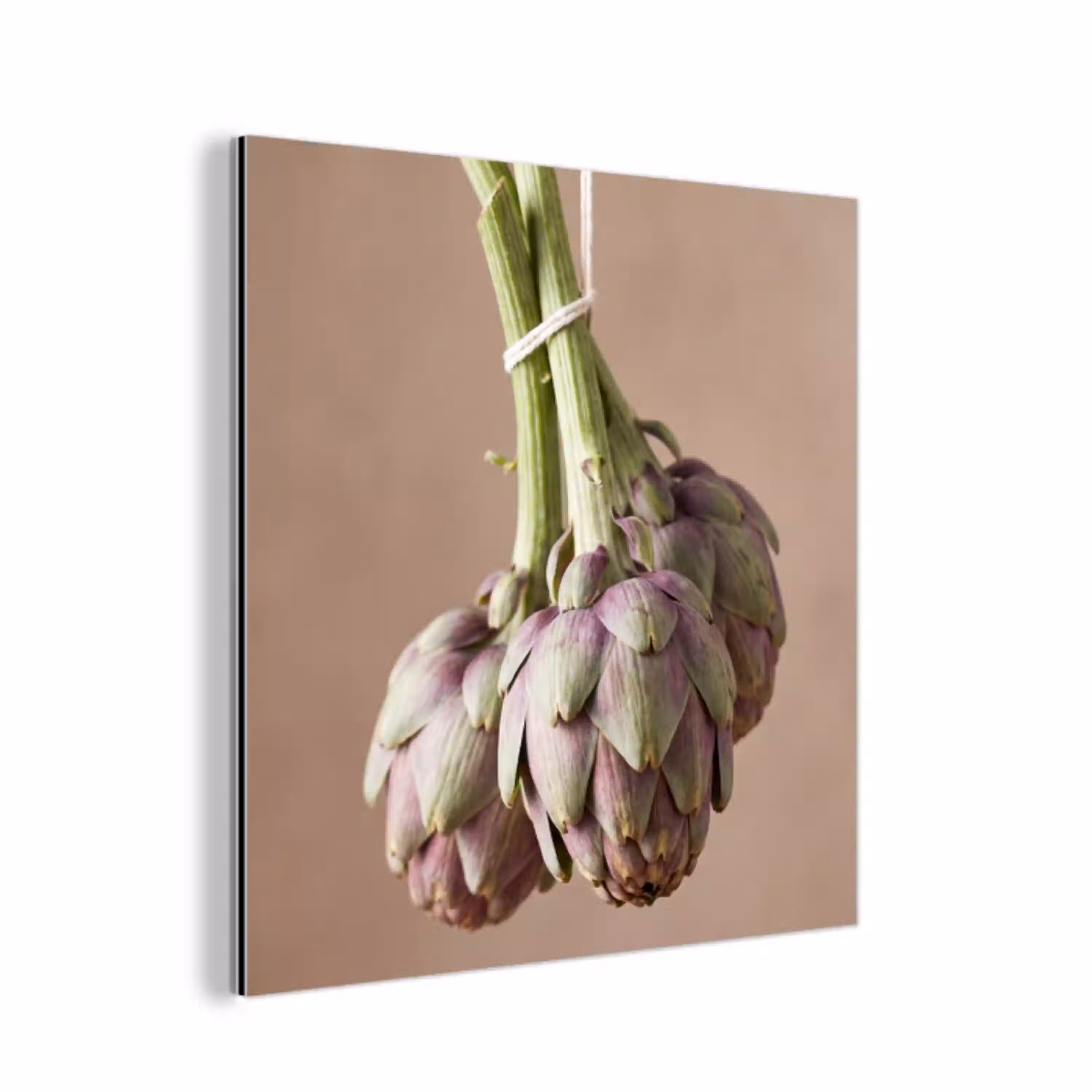 Artisjokken - Hangend - Groenten aluminium wit klein -3d