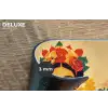 Vrouwelijk - Bloemen - Sieraden Placemat vinyl groot -closeup