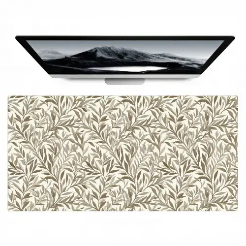 Takken - Botanisch - Taupe Muismat XXL klein 681 -zzz3d