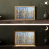 Skyline - Wolkenkrabbers - Water - Blauw Light Box met kabel (Tafellamp) klein -sfeer3