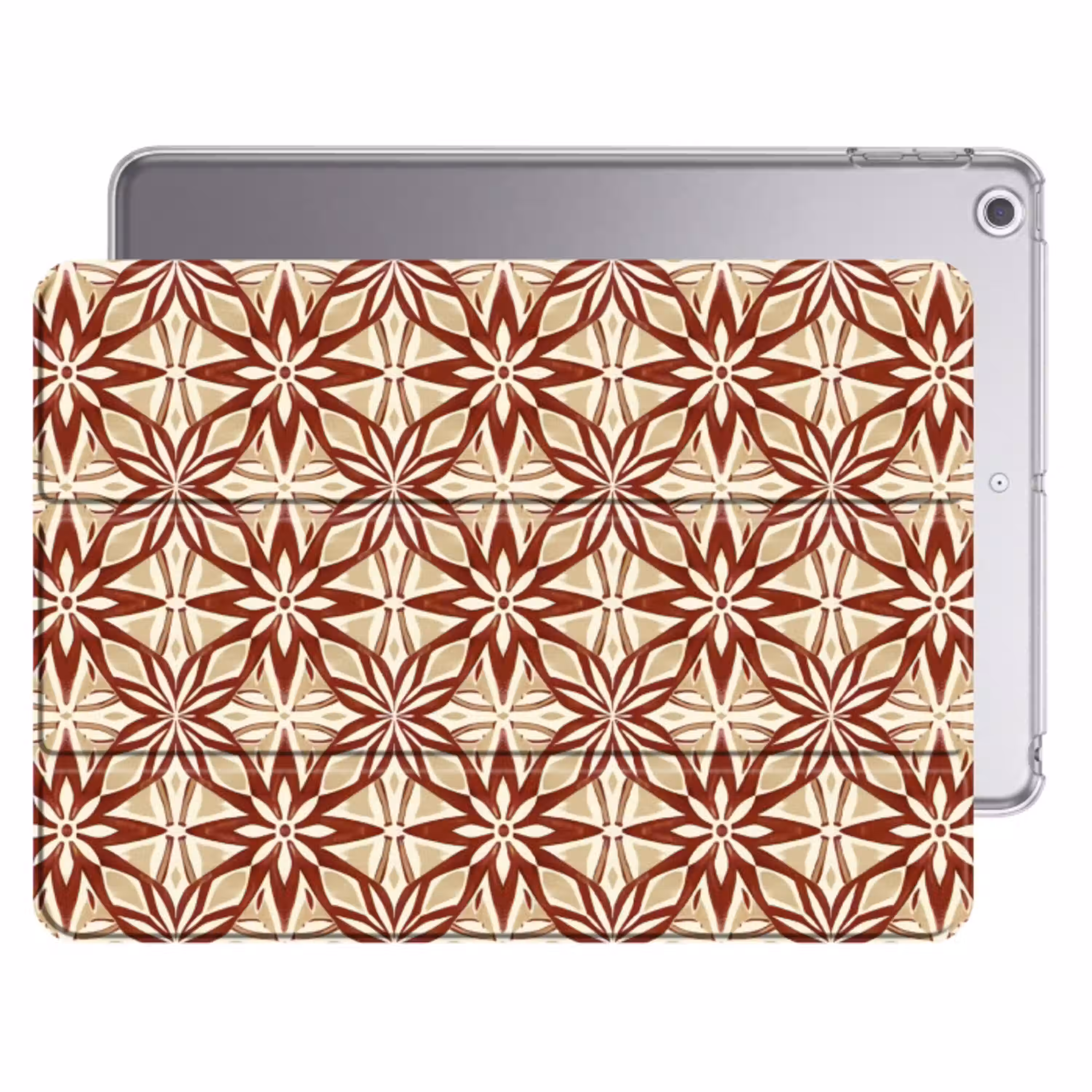 Bordeauxrood - Geometrisch - Tegel - Patroon Apple iPad 2017 middel 1172 -threedimensional_3d_global